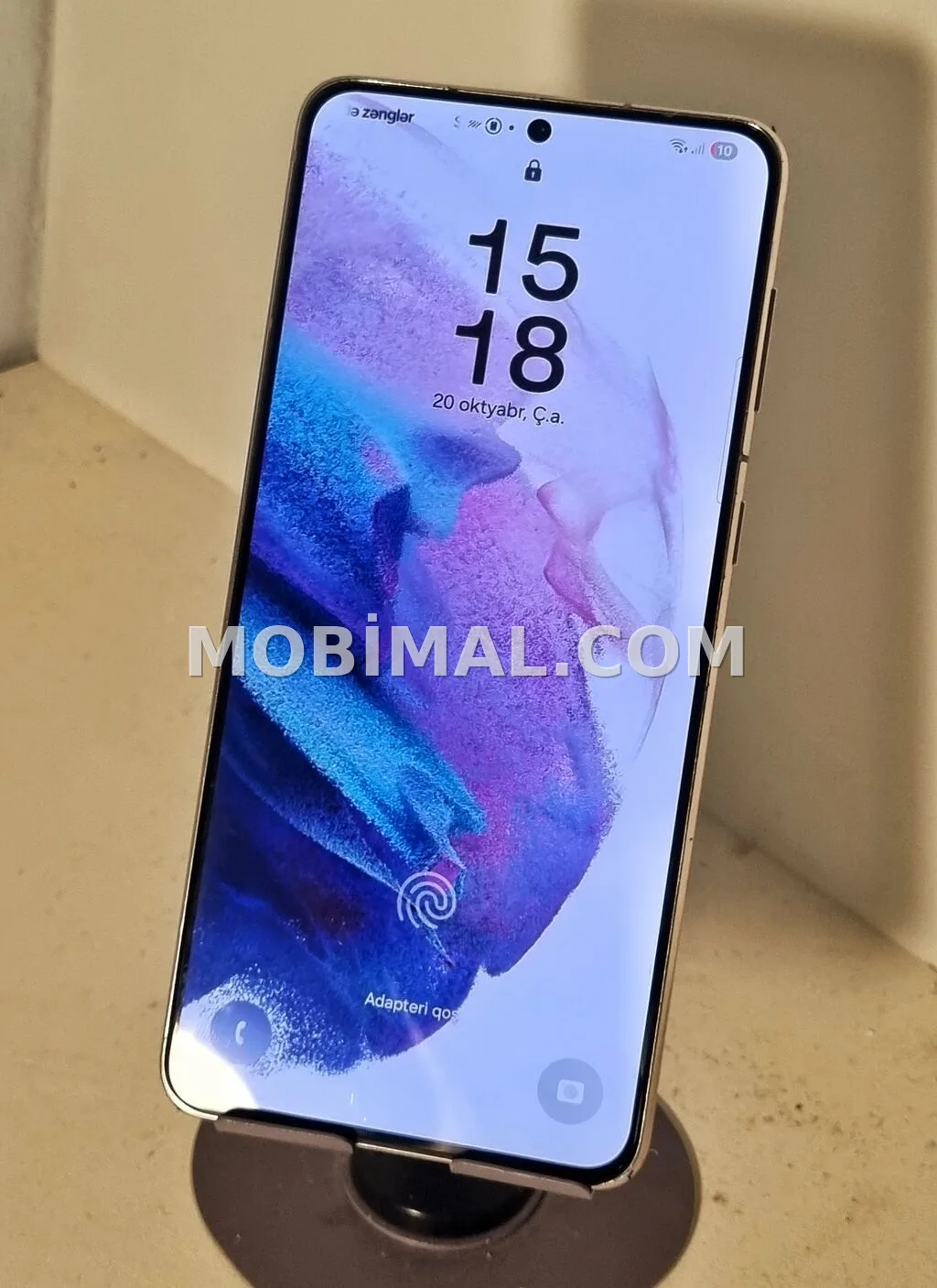 Samsung Galaxy S21 Plus 5G, 128 GB, rəng - Bənövşəyi, Zəmanət, Barmaq izi, Simsiz şarj