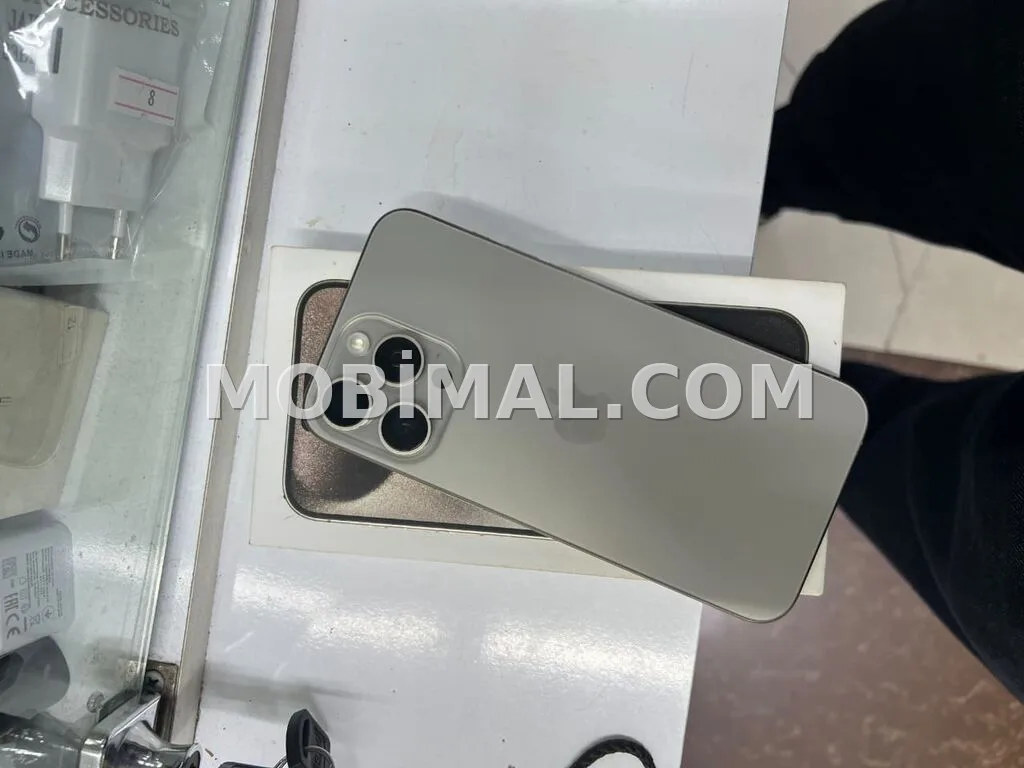 IPhone 15 Pro Max, 256 GB, Natural Titanium, Zəmanət, Simsiz şarj, Face ID