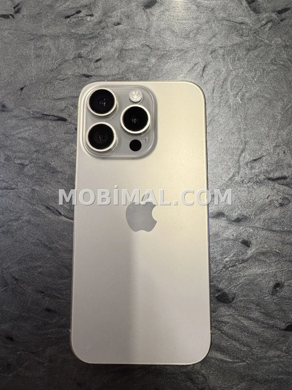 IPhone 15 Pro, 128 GB, Natural Titanium, Barmaq izi, Face ID