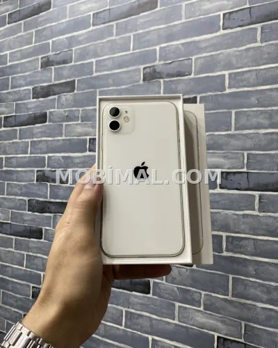 IPhone 11, 128 GB, Ağ, Zəmanət, Kredit, Simsiz şarj