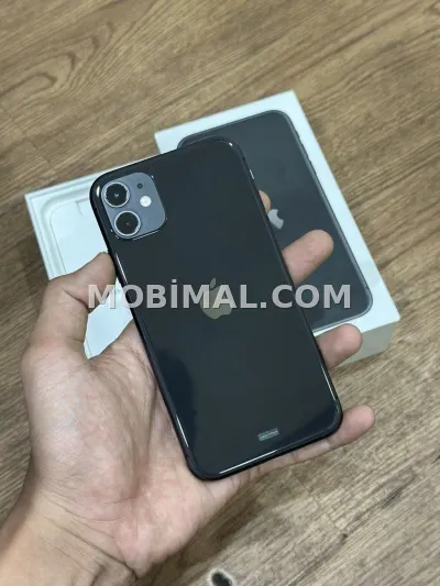 IPhone 11, 128 GB, Qara, Zəmanət, Face ID, Sənədlərlə