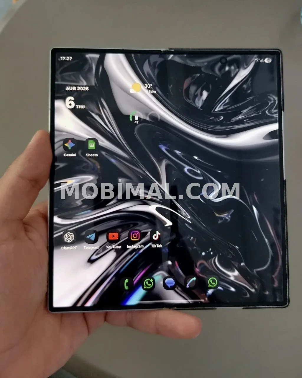 Samsung Galaxy Z Fold 7, 256 GB, rəng - Qara, Barmaq izi