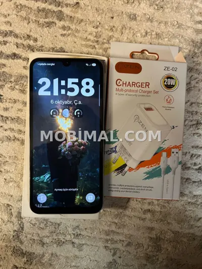Samsung Galaxy A24 4G, 128 GB, rəng - Gümüşü, Sensor, Face ID