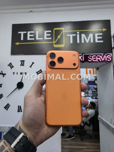 IPhone 17 Pro Max, 256 GB, Narıncı, Zəmanət, Face ID, Sənədlərlə